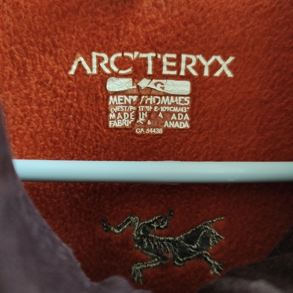 Arcteryx Arc'teryx Polartec Fleece Jacket Full Zip Made in Canada Orange men's L - Picture 5 of 13